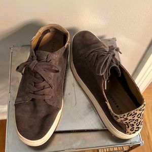 Lucky brand cheetah brown shoes